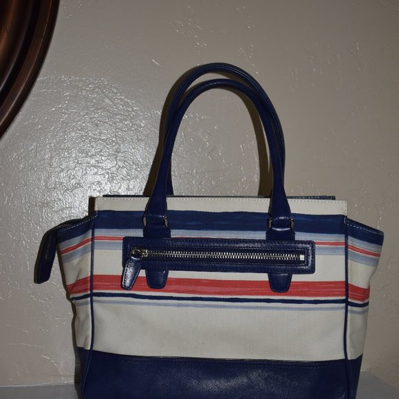 Coach Canvas & Leather Spring/Summer Satchel - Picture 2 of 5